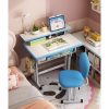 local-goods-image-2079f650e6-8a3f07e2-8b02-4ed4-a22c-a9b1d5d47a40_4705x4705.jpeg.format Kids Desk and Chair Set, Height Adjustable Children Bedroom Study Desk, Can Directly for Drawing Desktop, Book Stand, Large Storage Drawer for Boys & Girls (Gray)
