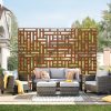 local-goods-image-2079f65b4a-04b3b07c-2f5c-4a64-ae98-36e3ab44c6b2_1600x1600.jpeg.format Metal Privacy Screen 36" x 72"/46" x 76" Outdoor Privacy Screens & Panels for Patio Brown