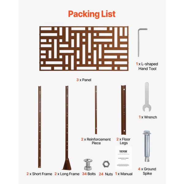 local-goods-image-2079f65b4a-69c2da3d-5dbf-4aea-a54a-a63ee488e183_1500x1500.jpeg.format Metal Privacy Screen 36" x 72"/46" x 76" Outdoor Privacy Screens & Panels for Patio Brown