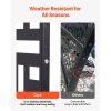 VEVOR Metal Privacy Screen 47" x 72/76" Outdoor Privacy Screens & Panels Black