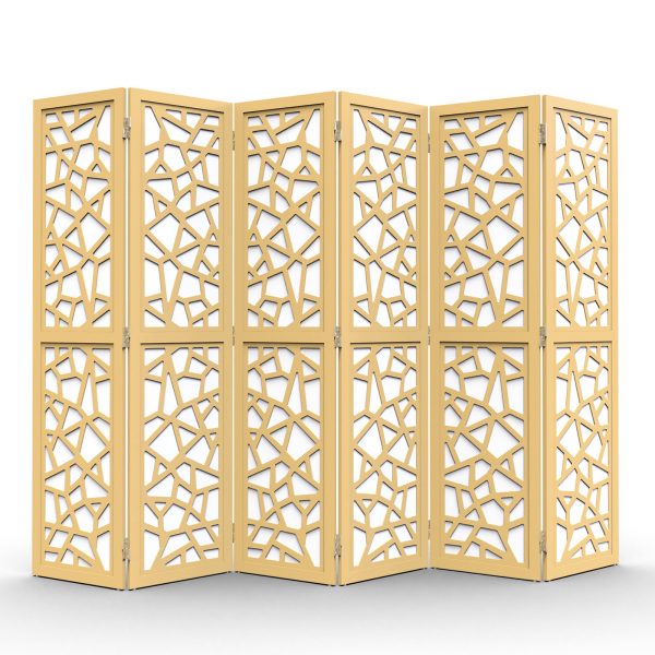 local-goods-image-20a3d4c00b-316b5c66-80be-46fd-bdd3-1eaeb39e05c9_1600x1600.jpeg.format VINGLI 70'' H Room Divider, Non-woven Fabric Privacy Screen, Indoor Partition Wall Dividers, Freestanding Hinged Space Separator with Modern Unique Pattern