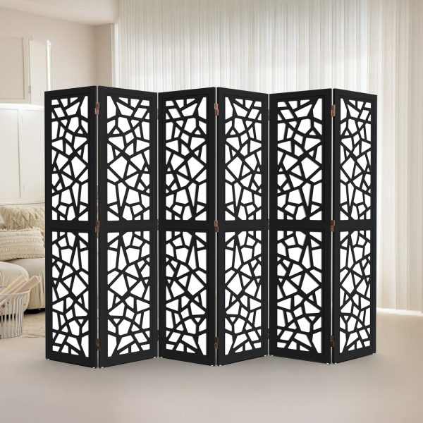 local-goods-image-20a3d4c00b-3444183e-7bd5-429d-a0c8-4f0716897d2c_1600x1600.jpeg.format VINGLI 70'' H Room Divider, Non-woven Fabric Privacy Screen, Indoor Partition Wall Dividers, Freestanding Hinged Space Separator with Modern Unique Pattern