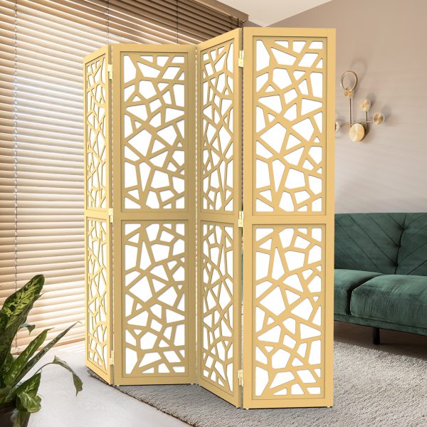 local-goods-image-20a3d4c00b-603f46bd-1271-4b47-aa1b-29bb8b59998f_1600x1600.jpeg.format VINGLI 70'' H Room Divider, Non-woven Fabric Privacy Screen, Indoor Partition Wall Dividers, Freestanding Hinged Space Separator with Modern Unique Pattern