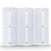 local-goods-image-20a3d4c00b-66e53eb9-3969-41fe-a248-55dc2c00e374_1600x1600.jpeg.format VINGLI 70'' H Room Divider, Non-woven Fabric Privacy Screen, Indoor Partition Wall Dividers, Freestanding Hinged Space Separator with Modern Unique Pattern