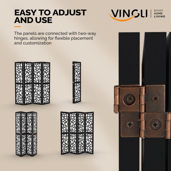 local-goods-image-20a3d4c00b-680263e0-c2df-444d-9512-d7dff408e0e0_1600x1600.jpeg.format VINGLI 70'' H Room Divider, Non-woven Fabric Privacy Screen, Indoor Partition Wall Dividers, Freestanding Hinged Space Separator with Modern Unique Pattern