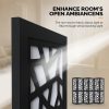 local-goods-image-20a3d4c00b-7505fb73-c44a-45e0-8278-27dc858b1098_1600x1600.jpeg.format VINGLI 70'' H Room Divider, Non-woven Fabric Privacy Screen, Indoor Partition Wall Dividers, Freestanding Hinged Space Separator with Modern Unique Pattern