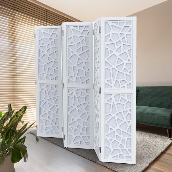 local-goods-image-20a3d4c00b-83514c43-5333-433a-82cc-9b266bc2dce1_1600x1600.jpeg.format VINGLI 70'' H Room Divider, Non-woven Fabric Privacy Screen, Indoor Partition Wall Dividers, Freestanding Hinged Space Separator with Modern Unique Pattern