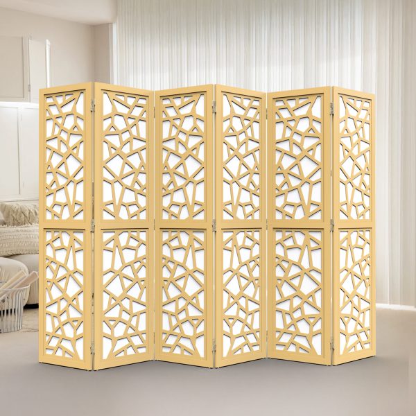 local-goods-image-20a3d4c00b-84c05127-8193-4cd4-9aa2-8254131a26ef_1600x1600.jpeg.format VINGLI 70'' H Room Divider, Non-woven Fabric Privacy Screen, Indoor Partition Wall Dividers, Freestanding Hinged Space Separator with Modern Unique Pattern