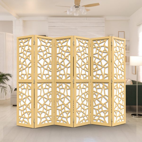 local-goods-image-20a3d4c00b-a1379b7e-2dfd-431b-8dbd-cde60dd401a5_1600x1600.jpeg.format VINGLI 70'' H Room Divider, Non-woven Fabric Privacy Screen, Indoor Partition Wall Dividers, Freestanding Hinged Space Separator with Modern Unique Pattern