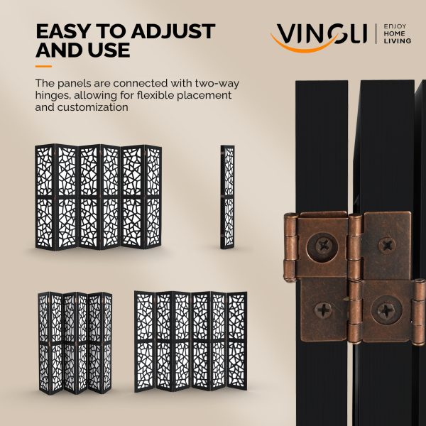 local-goods-image-20a3d4c00b-ae546d0e-f93f-4a02-99ef-6509fceb4f99_1600x1600.jpeg.format VINGLI 70'' H Room Divider, Non-woven Fabric Privacy Screen, Indoor Partition Wall Dividers, Freestanding Hinged Space Separator with Modern Unique Pattern