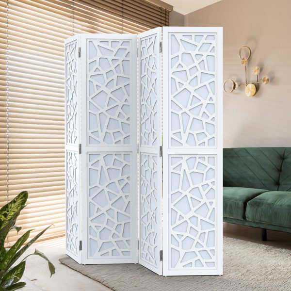 local-goods-image-20a3d4c00b-b4e5b5fa-3a70-48ea-9cf1-86627d9a0065_1600x1600.jpeg.format VINGLI 70'' H Room Divider, Non-woven Fabric Privacy Screen, Indoor Partition Wall Dividers, Freestanding Hinged Space Separator with Modern Unique Pattern