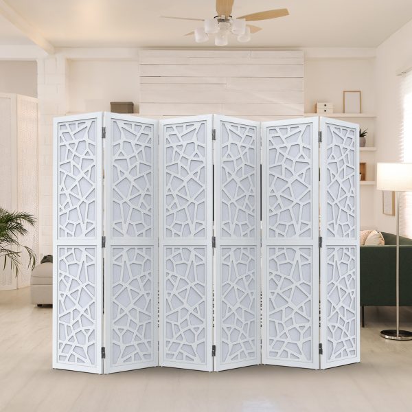 local-goods-image-20a3d4c00b-d1b839bc-9c4a-49b9-9380-697a6c07605f_1600x1600.jpeg.format VINGLI 70'' H Room Divider, Non-woven Fabric Privacy Screen, Indoor Partition Wall Dividers, Freestanding Hinged Space Separator with Modern Unique Pattern