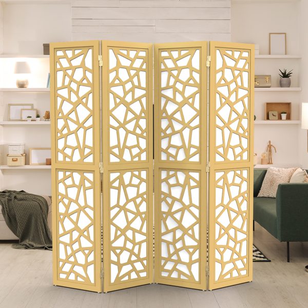 local-goods-image-20a3d4c00b-d7434c7b-3bd7-41dd-ba9d-4ba4fe7de2c7_1600x1600.jpeg.format VINGLI 70'' H Room Divider, Non-woven Fabric Privacy Screen, Indoor Partition Wall Dividers, Freestanding Hinged Space Separator with Modern Unique Pattern