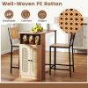 local-goods-image-20add7001e-5f79f119-8bf3-4391-87d6-4325f55c250d 3-Piece Bar Table and Chairs Set, Counter Height Kitchen Table with 2 Bar Stools & Storage Shelves, Breakfast Table Set with Backrests & Footrests, Rectangular High Top Pub Table with Chairs for 2