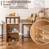 local-goods-image-20add7001e-f06ef18f-136b-4d96-bf92-bff3d27bf98f 3-Piece Bar Table and Chairs Set, Counter Height Kitchen Table with 2 Bar Stools & Storage Shelves, Breakfast Table Set with Backrests & Footrests, Rectangular High Top Pub Table with Chairs for 2