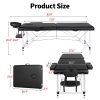 local-goods-image-20add702fa-8453eb1c-7e47-45f6-9e6f-f42abcd32f1d_1000x1000.jpeg.format Costoffs 24/28 inch Portable Massage Table, Foldable Design, Aluminum Alloy, Adjustable Height, Multi-functional Spa Bed with Face Cradle, Armrests, Hand Pallet for Eyelash Extensions, Tattoo & Spa Use, Black/Pink