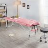 local-goods-image-20add702fa-8ec328c2-51ff-4828-8e42-4326cab5cbba_1000x1000.jpeg.format Costoffs 24/28 inch Portable Massage Table, Foldable Design, Aluminum Alloy, Adjustable Height, Multi-functional Spa Bed with Face Cradle, Armrests, Hand Pallet for Eyelash Extensions, Tattoo & Spa Use, Black/Pink