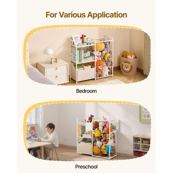 local-goods-image-20ef5f3648-06cb0c58-1bf5-457a-b46d-9d2790ba0d17_2000x2000.jpeg.format VEVOR Stuffed Animal Storage Toy Storage Organizer 2-Tier Bookshelf 4 Cubbies White