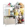 local-goods-image-20ef5f3648-28532c7a-941b-451f-a23d-0eb23bdfb2dc_1600x1600.jpeg.format VEVOR Stuffed Animal Storage Toy Storage Organizer 2-Tier Bookshelf 4 Cubbies White