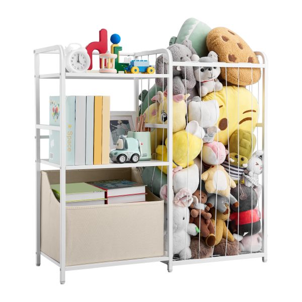 local-goods-image-20ef5f3648-28532c7a-941b-451f-a23d-0eb23bdfb2dc_1600x1600.jpeg.format VEVOR Stuffed Animal Storage Toy Storage Organizer 2-Tier Bookshelf 4 Cubbies White