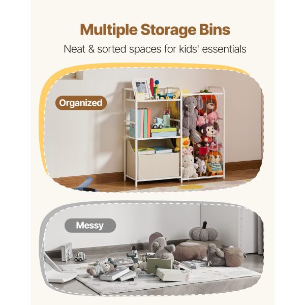 local-goods-image-20ef5f3648-4a0d75fc-2a2d-4cea-b832-fc17fba5812d_2000x2000.jpeg.format VEVOR Stuffed Animal Storage Toy Storage Organizer 2-Tier Bookshelf 4 Cubbies White