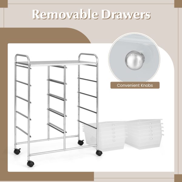 local-goods-image-20ef5f37f8-3f908dff-1180-46e9-8c41-d62d62fed0d7 COSTWAY Stylish and Functional Organizer Cart, Metal Frame, Spacious Storage, Easy Mobility, Versatile Design, Simple Assembly