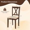 local-goods-image-21137b22fe8-5f805dbf-d3ad-4d1b-8090-a7346d5aa78e COSTWAY Wooden Dining Chairs Set of 4, Fabric Upholstered Kitchen Chairs with Rubber Wood Frame, Curved Backrest & Padded Wide Seat, Modern Armless Side Chairs for Dining Room, Living Room and Restaurant