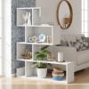 local-goods-image-21137b232c2-ebca0347-190b-48cf-8671-d08d242bd7eb COSTWAY 5-Tier S-Shaped Bookshelf, Modern Geometric Bookcase with Anti-Tip Safety Kits, Freestanding Corner Ladder Bookcase for Home or Office, White