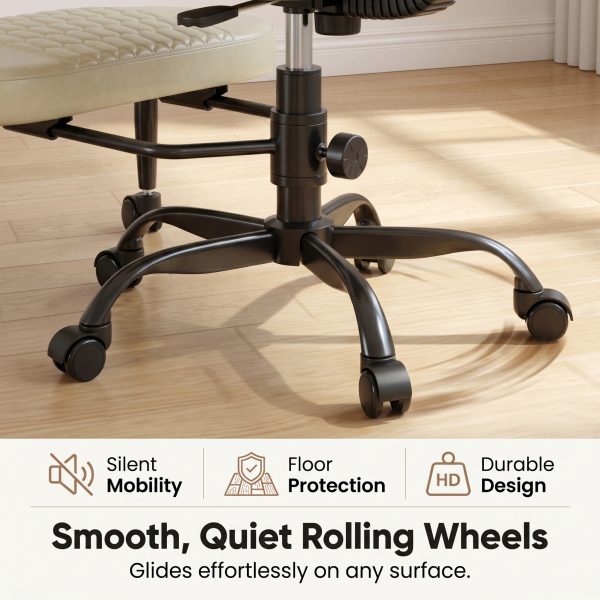 Cross Legged Office Chair with Wheels, Adjustable Height Ergonomic Kneeling Desk Chairs, Meditation Chair With 360°Rotating Footrest, Lumbar Support, for Meditation Yoga, Home Office