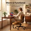 Cross Legged Office Chair with Wheels, Adjustable Height Ergonomic Kneeling Desk Chairs, Meditation Chair With 360°Rotating Footrest, Lumbar Support, for Meditation Yoga, Home Office