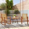 local-goods-image-21140d60690-812c9e05-4e90-4152-8d33-10b040c50a7d Outsunny Outdoor Rocking Chair Set of 2, Acacia Wood Outdoor Rockers with Armrests, Rattan Wicker Back and Seat, Patio Wooden Rocking Chair Set for Garden, Balcony, Porch, Khaki