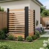 38" W x 60" H Air Conditioner Fence, Ideal Outdoor Privacy Wall, No-Dig Wood Privacy Screen, Pool Equipment Enclosure, Trash Can Enclosures, Privacy Fence Panels for Outside
