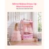 local-goods-image-21140d62aa8-19fe2d30-25fa-4897-b9be-bb8c731dc202_2000x2000.jpeg.format VEVOR Kids Dress Up Storage, with Mirror, Toddler Costume Wardrobe with Drawer, Dress Up Wardrobe Closet for Little Girls, Pretend Storage Dresser, Costume Organizer, for Bedroom, Kids Room, Pink
