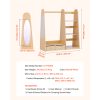 local-goods-image-21140d62aa8-5c0a178e-612a-49e3-8222-b7619403cd67_2000x2000.jpeg.format VEVOR Kids Dress Up Storage, with Mirror, Dress Up Closet, Toddler Wardrobe Closet for Little Girls, Armoire with Shelves & Bottom Tray, Costume Organizer, Toddler Room Furniture, for Bedroom, Natural