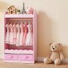 local-goods-image-21140d62aa8-6a442ee9-2023-40c8-94dd-48a6a4a701f5_1600x1600.jpeg.format VEVOR Kids Dress Up Storage, with Mirror, Toddler Costume Wardrobe with Drawer, Dress Up Wardrobe Closet for Little Girls, Pretend Storage Dresser, Costume Organizer, for Bedroom, Kids Room, Pink