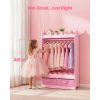 local-goods-image-21140d62aa8-9855fd10-385e-48b5-bb34-090854fef7f8_2000x2000.jpeg.format VEVOR Kids Dress Up Storage, with Mirror, Toddler Costume Wardrobe with Drawer, Dress Up Wardrobe Closet for Little Girls, Pretend Storage Dresser, Costume Organizer, for Bedroom, Kids Room, Pink