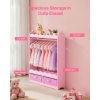 local-goods-image-21140d62aa8-bdd14c3e-f4d1-412e-9382-2082348c73c7_2000x2000.jpeg.format VEVOR Kids Dress Up Storage, with Mirror, Toddler Costume Wardrobe with Drawer, Dress Up Wardrobe Closet for Little Girls, Pretend Storage Dresser, Costume Organizer, for Bedroom, Kids Room, Pink