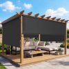 local-goods-image-21140d63a68-38e537fc-2ab0-4795-a82c-f3c5be178b5e 10'W X 8'H Outdoor Roller Shade, 95% UV Protection 420GSM New Material Sun Shades, Cordless Aluminum Outdoor Blinds with Crank Handle, Privacy Protection Patio Shade for Outdoor Patio
