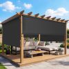 local-goods-image-21140d63a68-d36d032e-40a9-4509-8fa4-15063bdd2bf3 10'W X 8'H Outdoor Roller Shade, 95% UV Protection 420GSM New Material Sun Shades, Cordless Aluminum Outdoor Blinds with Crank Handle, Privacy Protection Patio Shade for Outdoor Patio