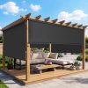 local-goods-image-21140d63a68-ddf0de31-c0e8-4934-989a-e5536f88f731 10'W X 8'H Outdoor Roller Shade, 95% UV Protection 420GSM New Material Sun Shades, Cordless Aluminum Outdoor Blinds with Crank Handle, Privacy Protection Patio Shade for Outdoor Patio