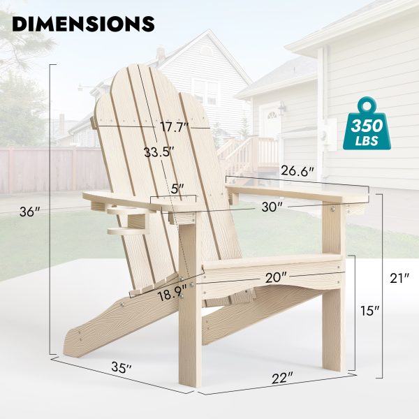 local-goods-image-21140d63c60-4a45d3d1-5ecd-4ca4-b849-d0eeec640f53_2000x2000.jpeg.format Outdoor Patio Chair, Weather Resistant Adirondack Chairs with Cup Holder, 300lbs Modern Adirondack Chair, HDPS Adirondack Chairs for Patio, Garden
