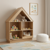local-goods-image-21140d6a368-825d8741-fb63-49a4-ae43-e9fb65d54f1b COSTWAY Wooden Kids Dollhouse Bookshelf, Toy Storage Organizer with 5 Compartments & Anti-Tip Kits, 3-Tier Open Display Shelf for Toddlers, House-Shaped Book Organizer for Nursery, Playroom, Living Room