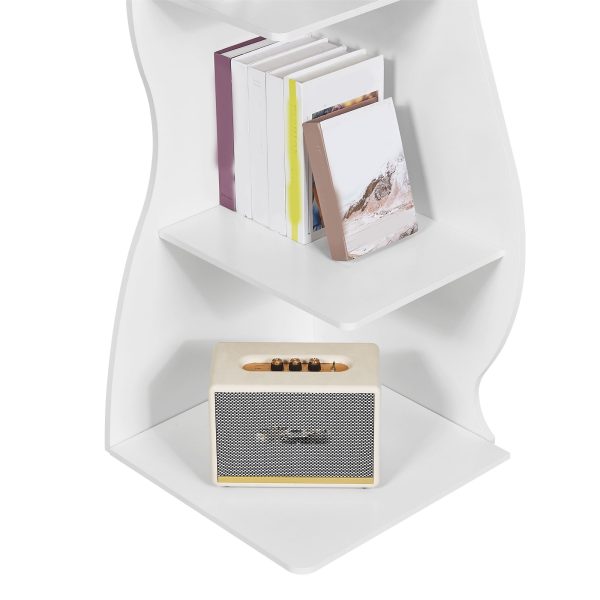 local-goods-image-211a2a4303e-5e33d227-6a9d-46d7-b207-f0ddfd104a4c_2000x2000.jpeg.format 5-Tier Corner Shelf, Modern Wall Corner Bookshelf, Stylish Bookcase Storage Rack for Small Space, Living Room, Bedroom, Home Office