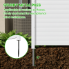 Air Conditioner Fence, White Vinyl Pool Equipment Enclosure Panel with Metal Stakes, Outdoor Trash Can Screen Privacy Fence Panels for Outside