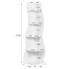 local-goods-image-211a2a4303e-e96f5bc6-fe74-433c-a15e-ae12420ef14a_2000x2000.jpeg.format 5-Tier Corner Shelf, Modern Wall Corner Bookshelf, Stylish Bookcase Storage Rack for Small Space, Living Room, Bedroom, Home Office