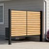 96" W x 72" H Outdoor Privacy Screens, Air Conditioner Fence Panels, Pool Equipment Enclosure, Trash Can Screens Fence Kit for Outside Backyard Patio