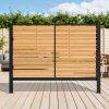 96" W x 72" H Outdoor Privacy Screens, Air Conditioner Fence Panels, Pool Equipment Enclosure, Trash Can Screens Fence Kit for Outside Backyard Patio