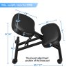 local-goods-image-211a2a45e42-319506c4-3d61-43f0-80d7-1c1187d346c0_1000x1000.jpeg.format Costoffs Kneeling Chair Adjustable Knee Stool, Ergonomic Posture Chair Swivel Office Chair with Cushion Pad & Flexible Rolling Casters