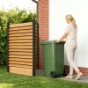 38" W x 60" H Air Conditioner Fence, Ideal Outdoor Privacy Wall, No-Dig Wood Privacy Screen, Pool Equipment Enclosure, Trash Can Enclosures, Privacy Fence Panels for Outside