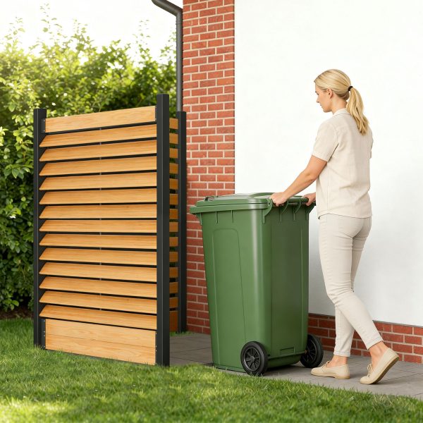 38" W x 60" H Air Conditioner Fence, Ideal Outdoor Privacy Wall, No-Dig Wood Privacy Screen, Pool Equipment Enclosure, Trash Can Enclosures, Privacy Fence Panels for Outside